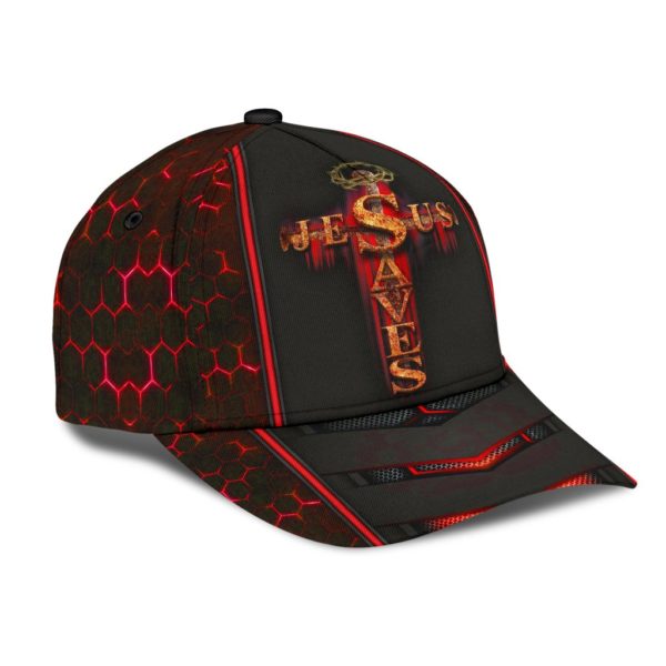 Jesus Saves Red Proud All Over Printed 3D Cap Product Photo