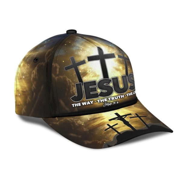 Jesus Way Truth Life All Over Printed 3D Cap Product Photo