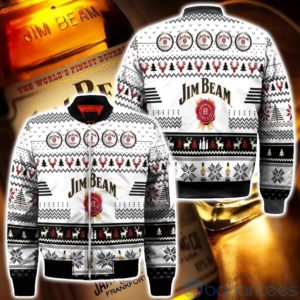 Jim Beam Whiskey Ugly Christmas All Over Printed 3D Shirt Product Photo