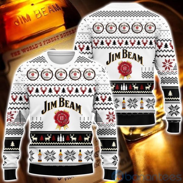 Jim Beam Whiskey Ugly Christmas All Over Printed 3D Shirt Product Photo