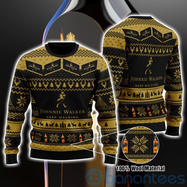Johnnie Walker Ugly Christmas All Over Printed 3D Shirt Product Photo