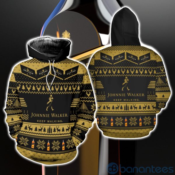 Johnnie Walker Ugly Christmas All Over Printed 3D Shirt Product Photo