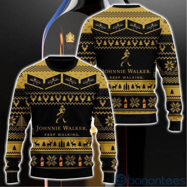 Johnnie Walker Ugly Christmas All Over Printed 3D Shirt Product Photo