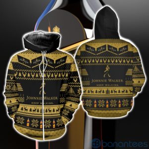 Johnnie Walker Ugly Christmas All Over Printed 3D Shirt Product Photo