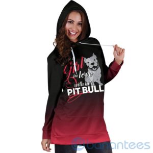 Just A Girl in Love With Her Pit Hoodie Dress For Women Product Photo