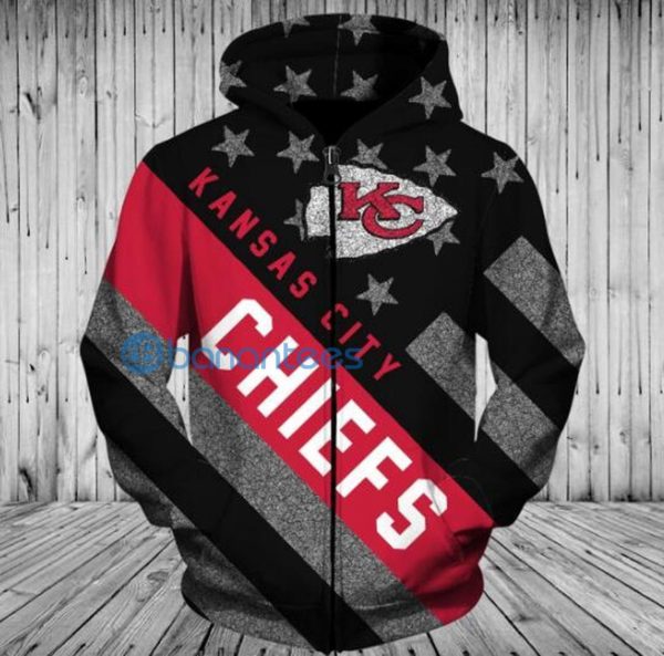 Kansas City Chiefs All Over Printed 3D Hoodie Zip Hoodie Product Photo