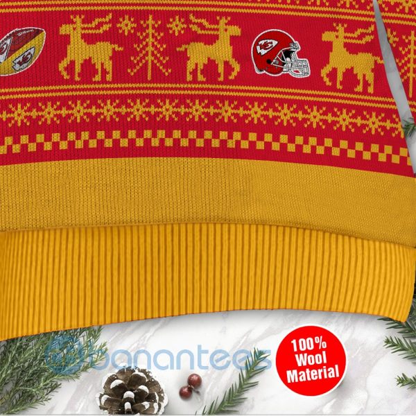 Kansas City Chiefs Grateful Dead SKull And Bears Custom Name Uglu Christmas 3D Sweater Product Photo