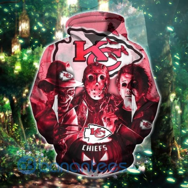 Kansas City Chiefs Halloween Full Printed 3D Hoodie Zip Hoodie Product Photo