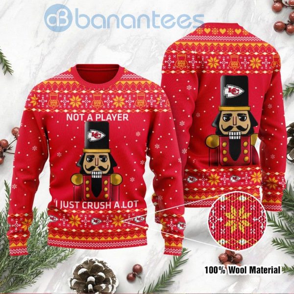 Kansas City Chiefs I Am Not A Player I Just Crush Alot Ugly Christmas 3D Sweater Product Photo