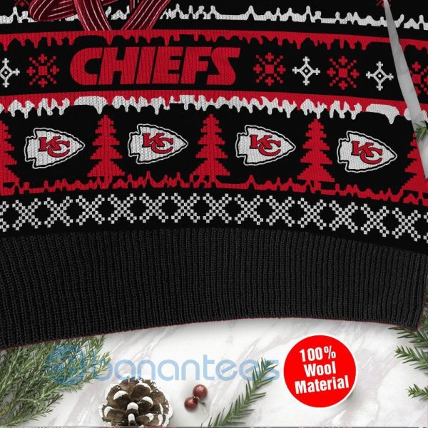 Kansas City Chiefs Jack Skellington Halloween Ugly Christmas 3D Sweater Product Photo