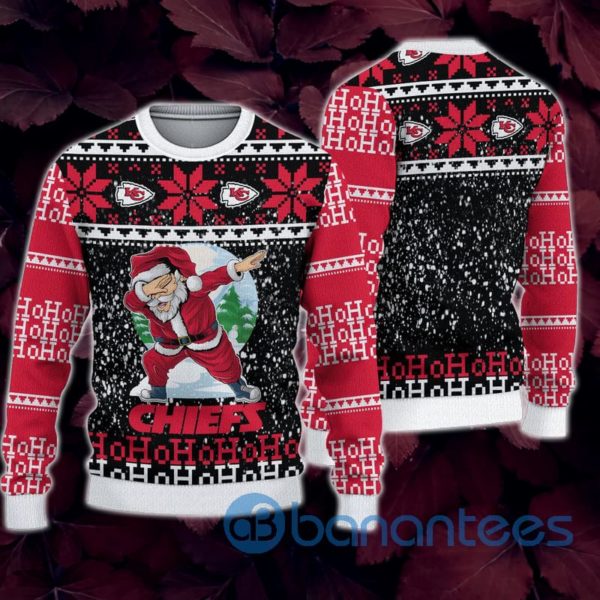 Kansas City Chiefs Santa Claus Ho Ho Ho All Over Printed 3D Sweatshirt Product Photo