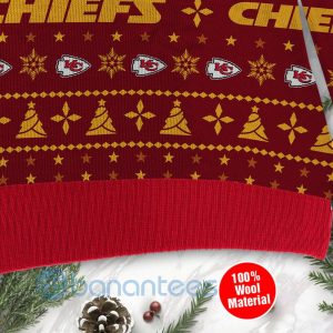 Kansas City Chiefs Santa Claus In The Moon Ugly Christmas 3D Sweater Product Photo