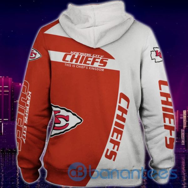 Kansas City Chiefs This is Chief's Kingdom Red White Full Printed 3D Hoodie, Zip Hoodie Product Photo