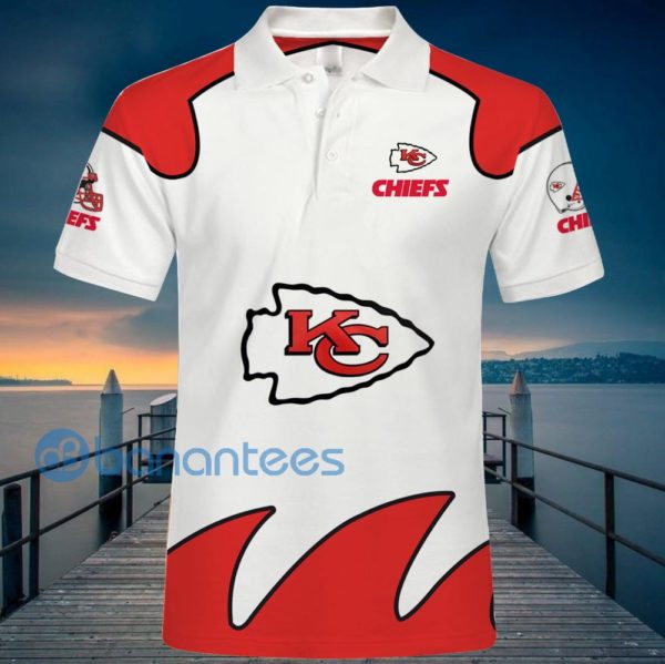 Kansas City Chiefs White Polo Shirt For Men Product Photo