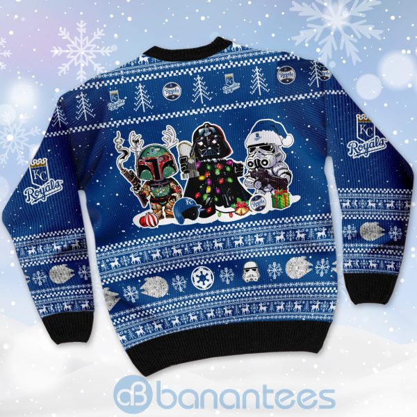 Kansas City Royals Star Wars Ugly Christmas 3D Sweater Product Photo