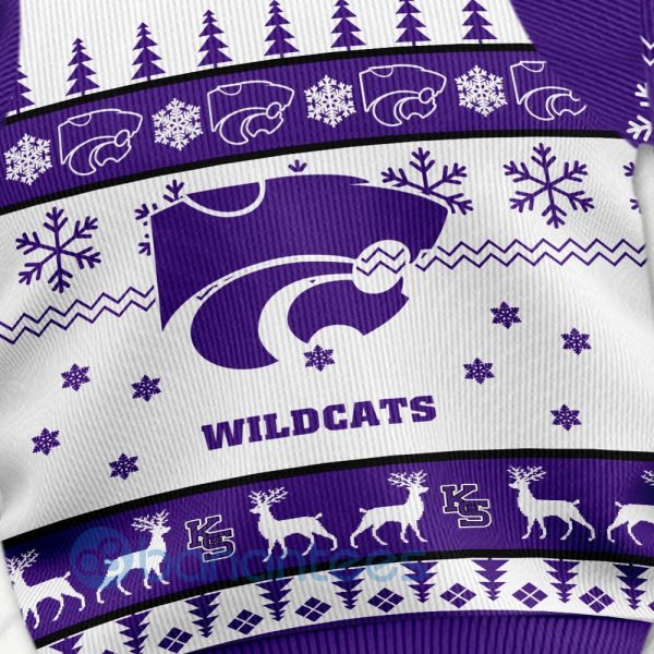 Kansas State Wildcats Custom Name Personalized Ugly Christmas 3D Sweater Product Photo