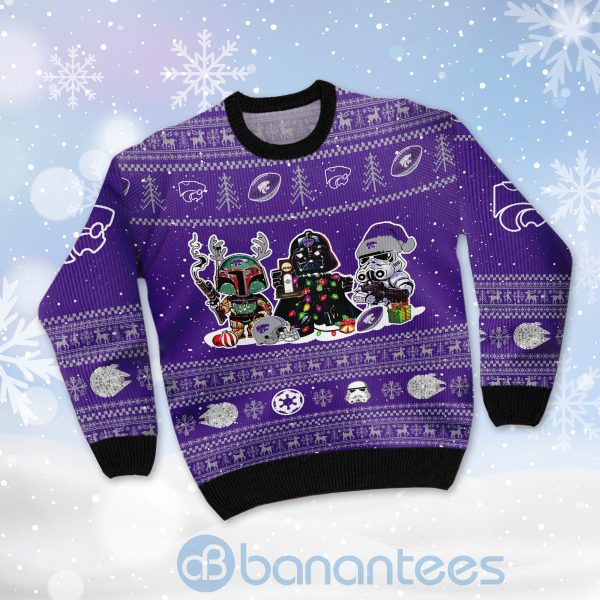 Kansas State Wildcats Star Wars Ugly Christmas 3D Sweater Product Photo