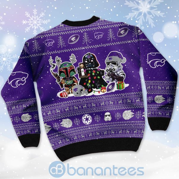 Kansas State Wildcats Star Wars Ugly Christmas 3D Sweater Product Photo