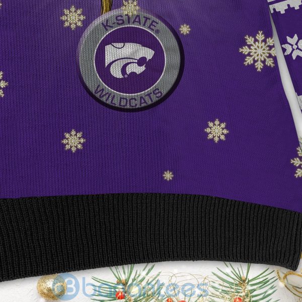Kansas State Wildcats Team Grinch Ugly Christmas 3D Sweater Product Photo
