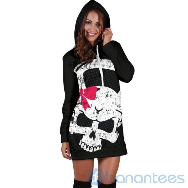 Kettlebell Skull Hoodie Dress For Women Product Photo