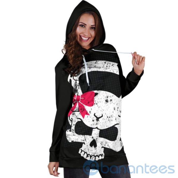 Kettlebell Skull Hoodie Dress For Women Product Photo