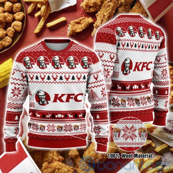KFC Ugly Christmas All Over Printed 3D Shirt Product Photo