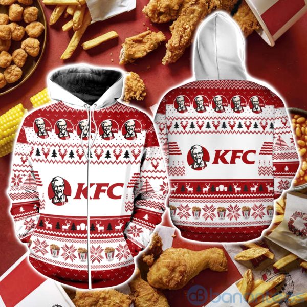 KFC Ugly Christmas All Over Printed 3D Shirt Product Photo
