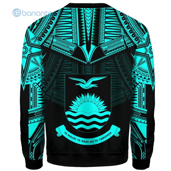 Kiribati Polynesian Pattern Blue And Black All Over Printed 3D Sweatshirt Product Photo