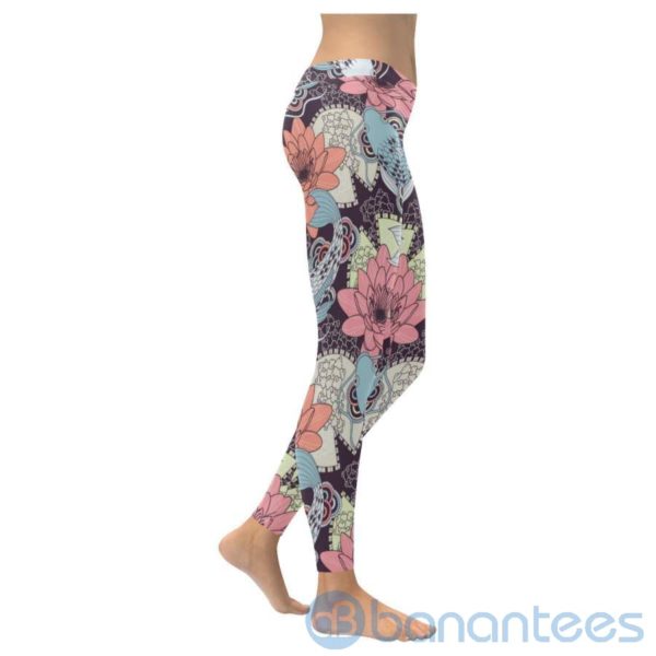 Koi Fish and Lotus Leggings For Women Product Photo
