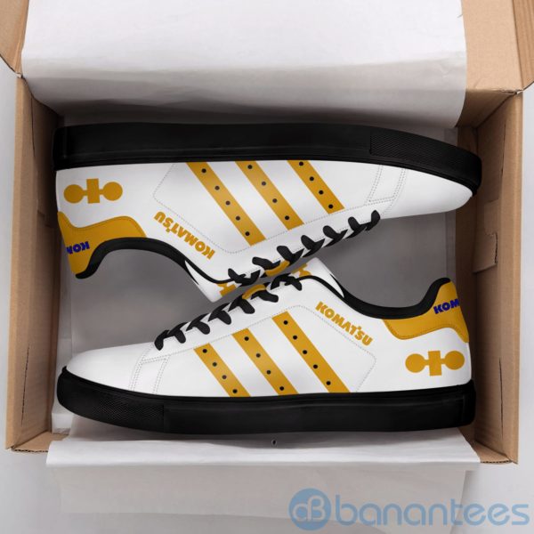 Komatsu White Low Top Skate Shoes Product Photo