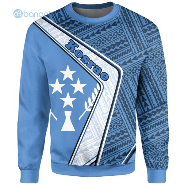 Kosrae Polynesian Coat Of Arms Blue All Over Printed 3D Sweatshirt Product Photo