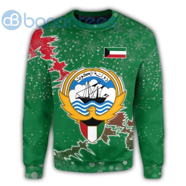 Kuwait Christmas Coat Of Arms All Over Printed 3D Sweatshirt Product Photo