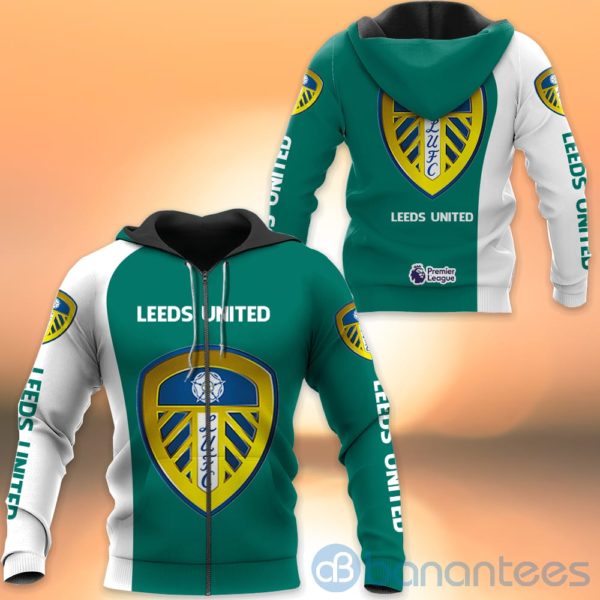 Leedsu Green All Over Printed Hoodies Zip Hoodies Product Photo