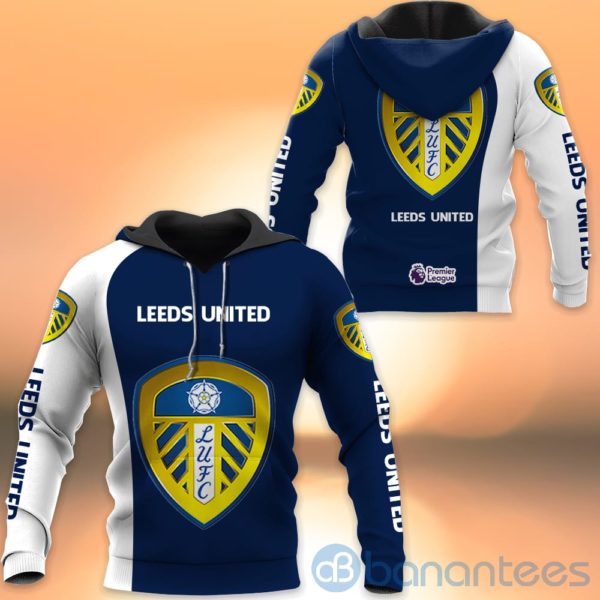 Leedsu Navy All Over Printed Hoodies Zip Hoodies Product Photo