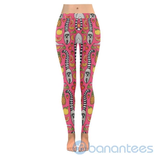 Lemurs And Banana Leggings For Women Product Photo