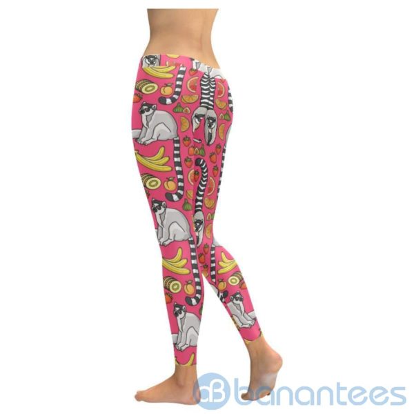 Lemurs And Banana Leggings For Women Product Photo