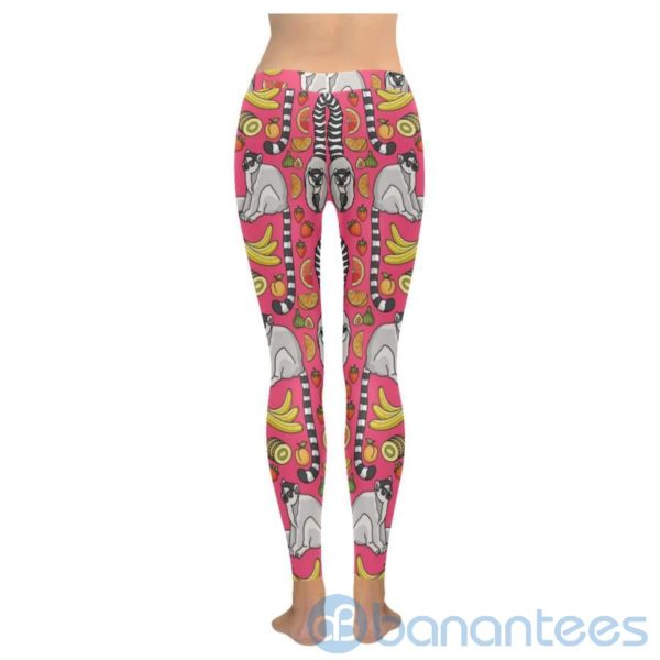 Lemurs And Banana Leggings For Women Product Photo