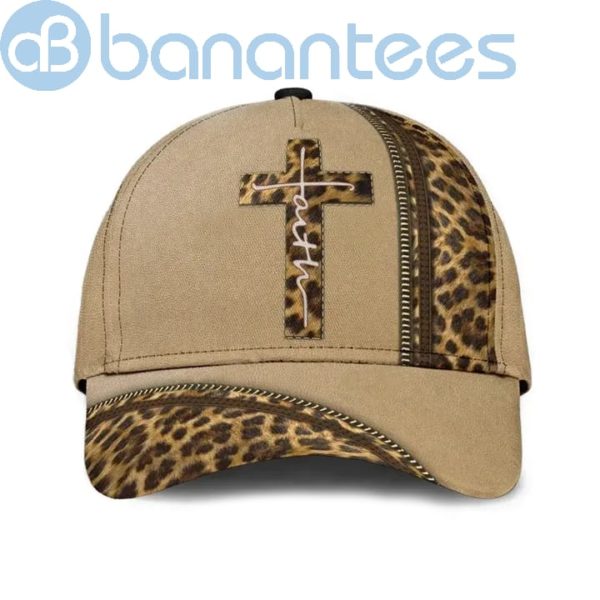 Leopard Faith Jesus Cross All Over Printed 3D Cap Product Photo
