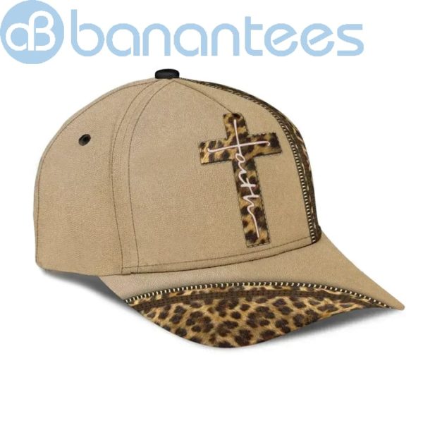 Leopard Faith Jesus Cross All Over Printed 3D Cap Product Photo