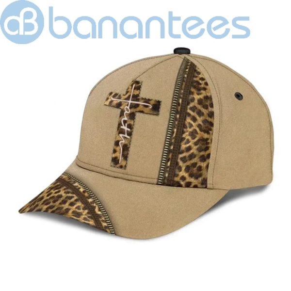 Leopard Faith Jesus Cross All Over Printed 3D Cap Product Photo