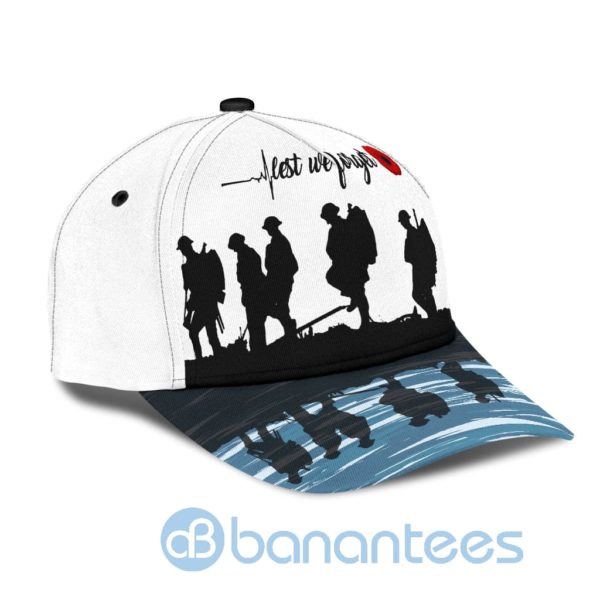 Lest We Forget Anzacay Poppy Flower Australian Infantry Cap Product Photo