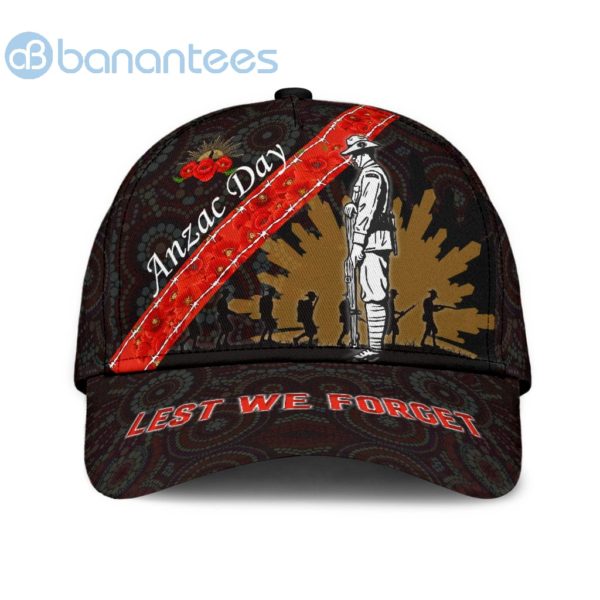 Lest We Forget Anzacay Remembrance Soldier All Over Printed 3D Cap Product Photo