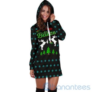 Let's Get Blitzen Christmas Hoodie Dress For Women Product Photo