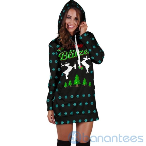 Let's Get Blitzen Christmas Hoodie Dress For Women Product Photo