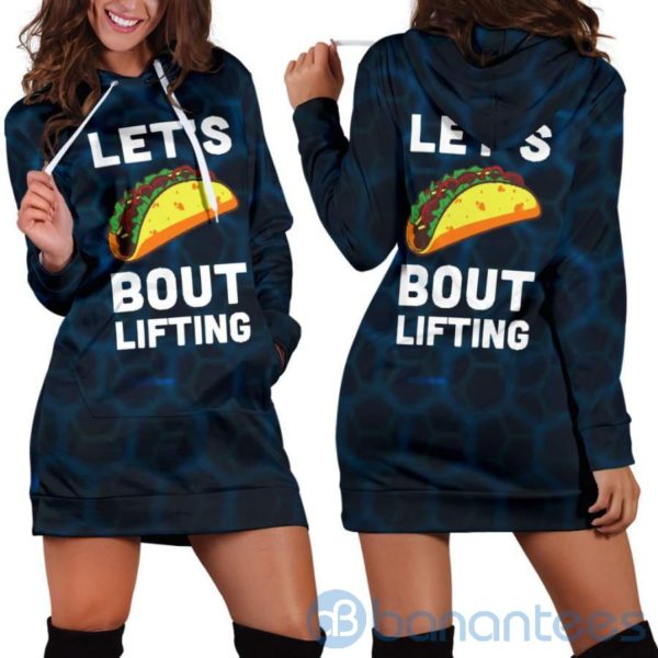 Let's Taco About Lifting Hoodie Dress For Women Product Photo