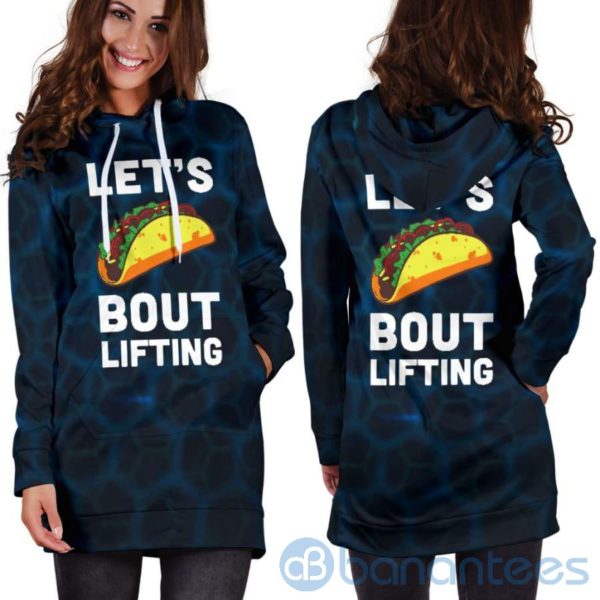 Let's Taco About Lifting Hoodie Dress For Women Product Photo