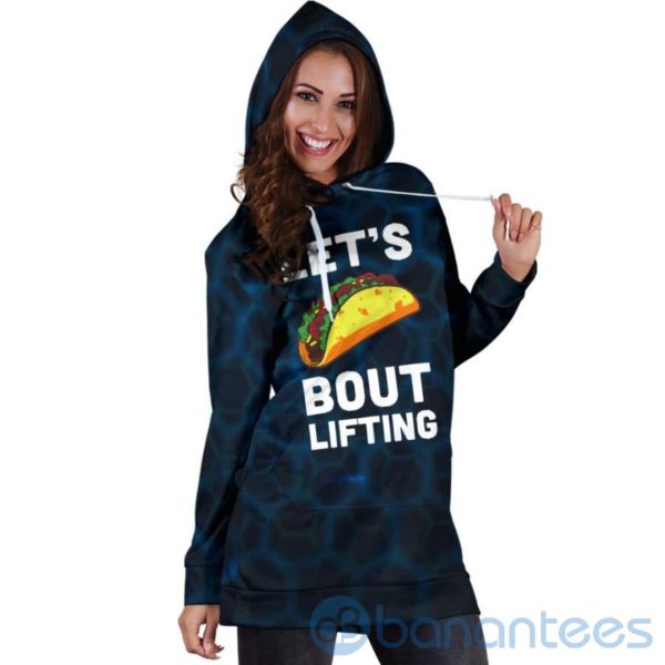 Let's Taco About Lifting Hoodie Dress For Women Product Photo