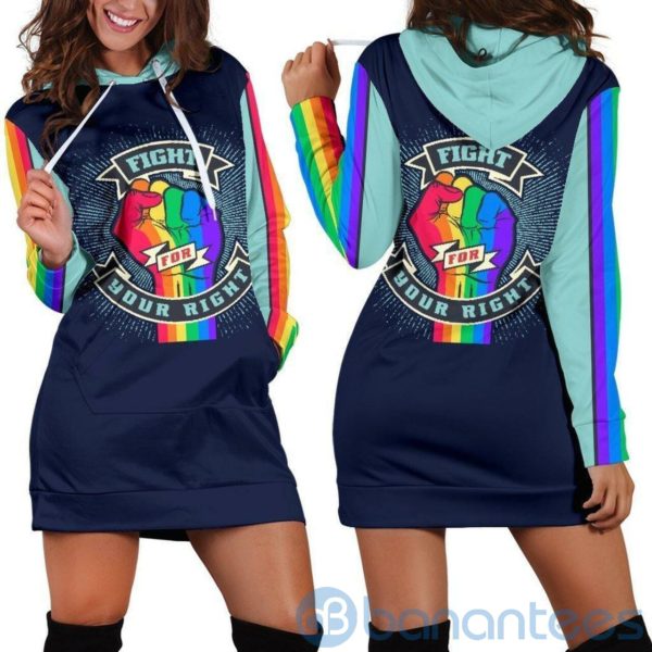 Lgbt Fight For Your Right Hoodie Dress For Women Product Photo
