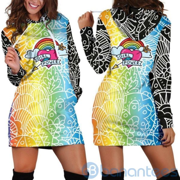 Lgbt Girl Power Hoodie Dress For Women Product Photo