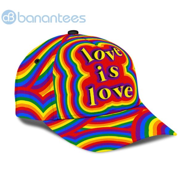 LGBT Love Is Love Pride 2022 All Over Printed 3D Cap Product Photo